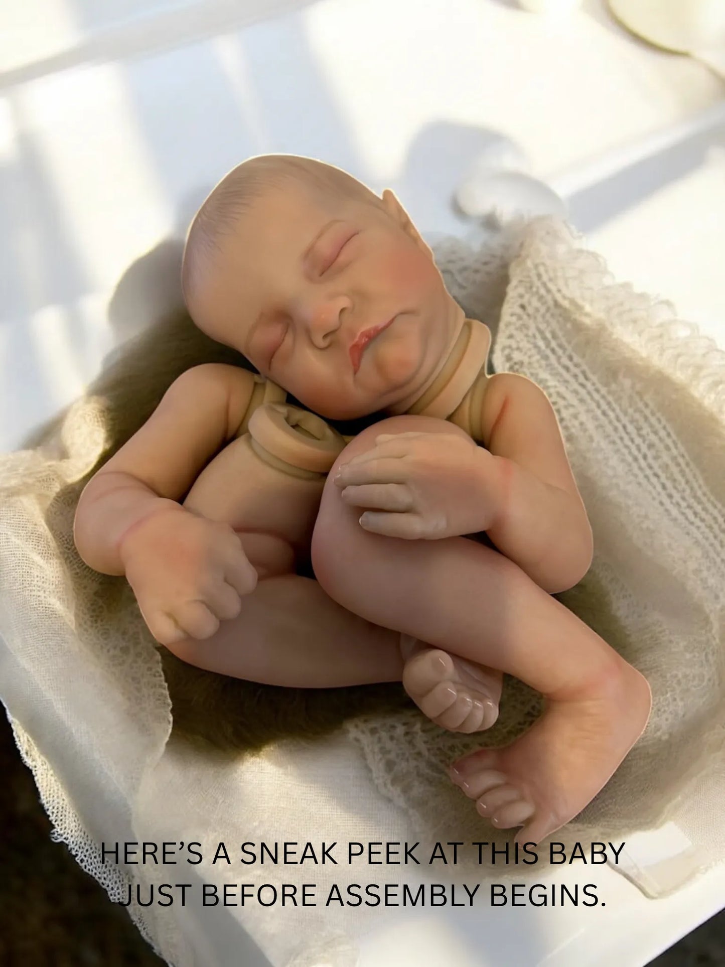 Lacey reborn doll work in progress