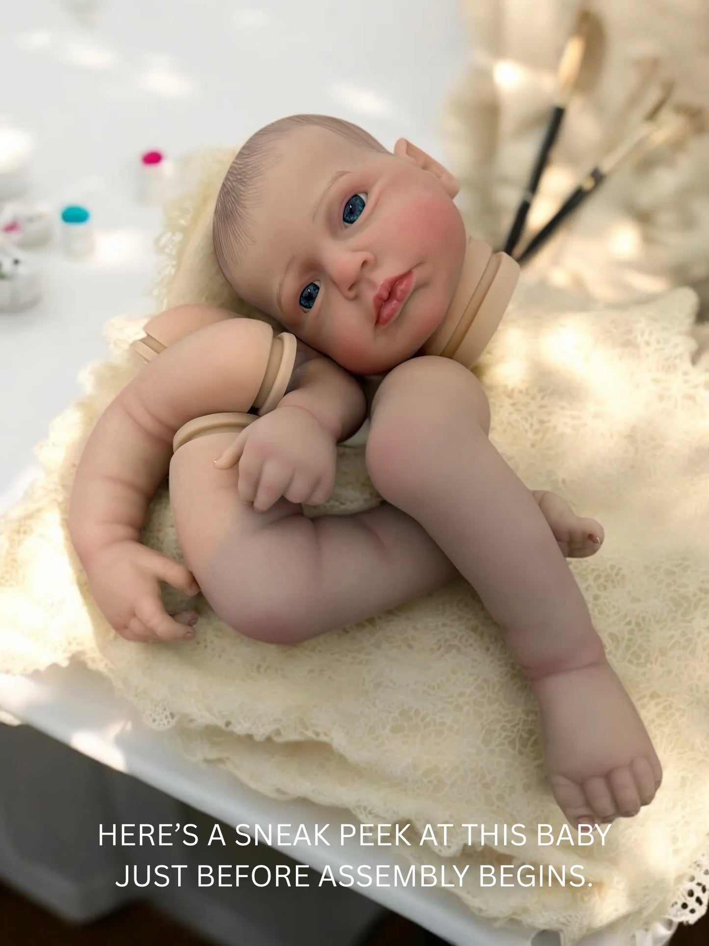 Lilly reborn doll work in progress