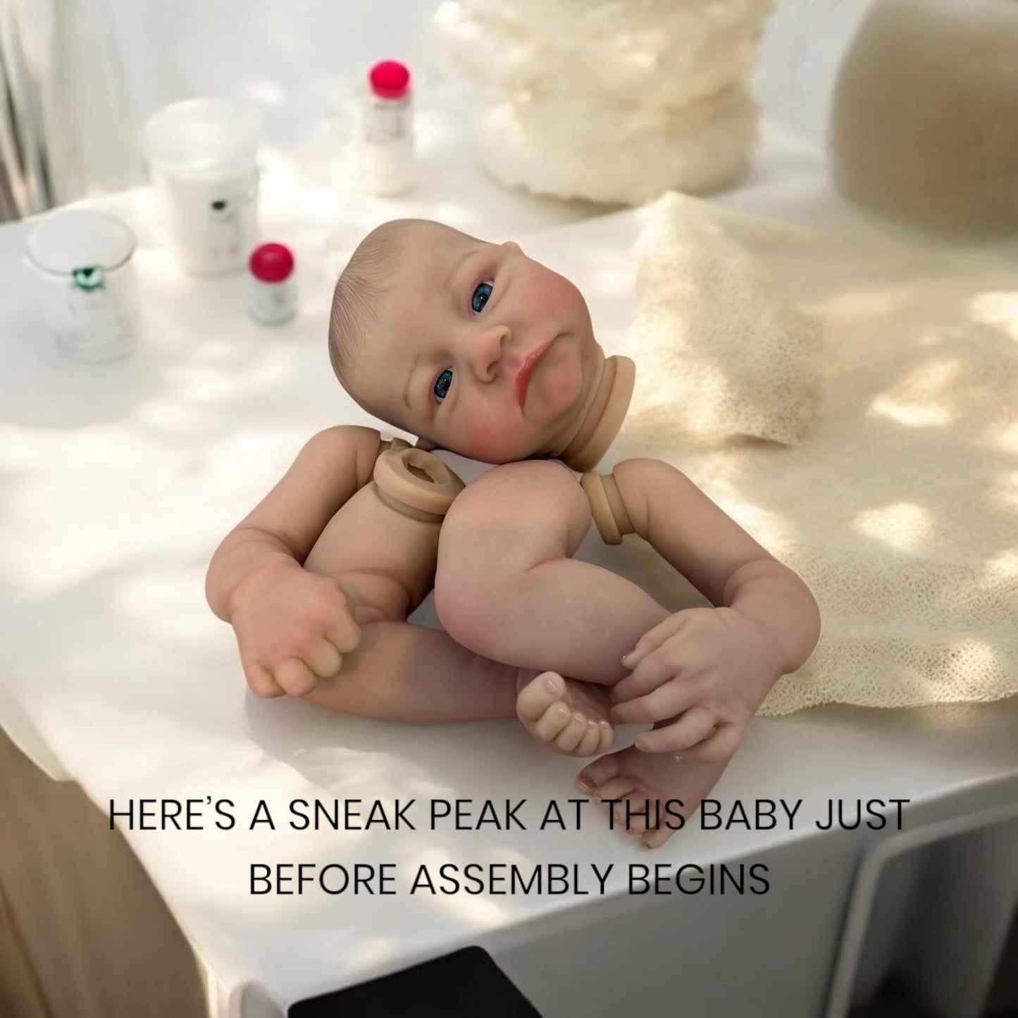 Lucy reborn doll before assembly