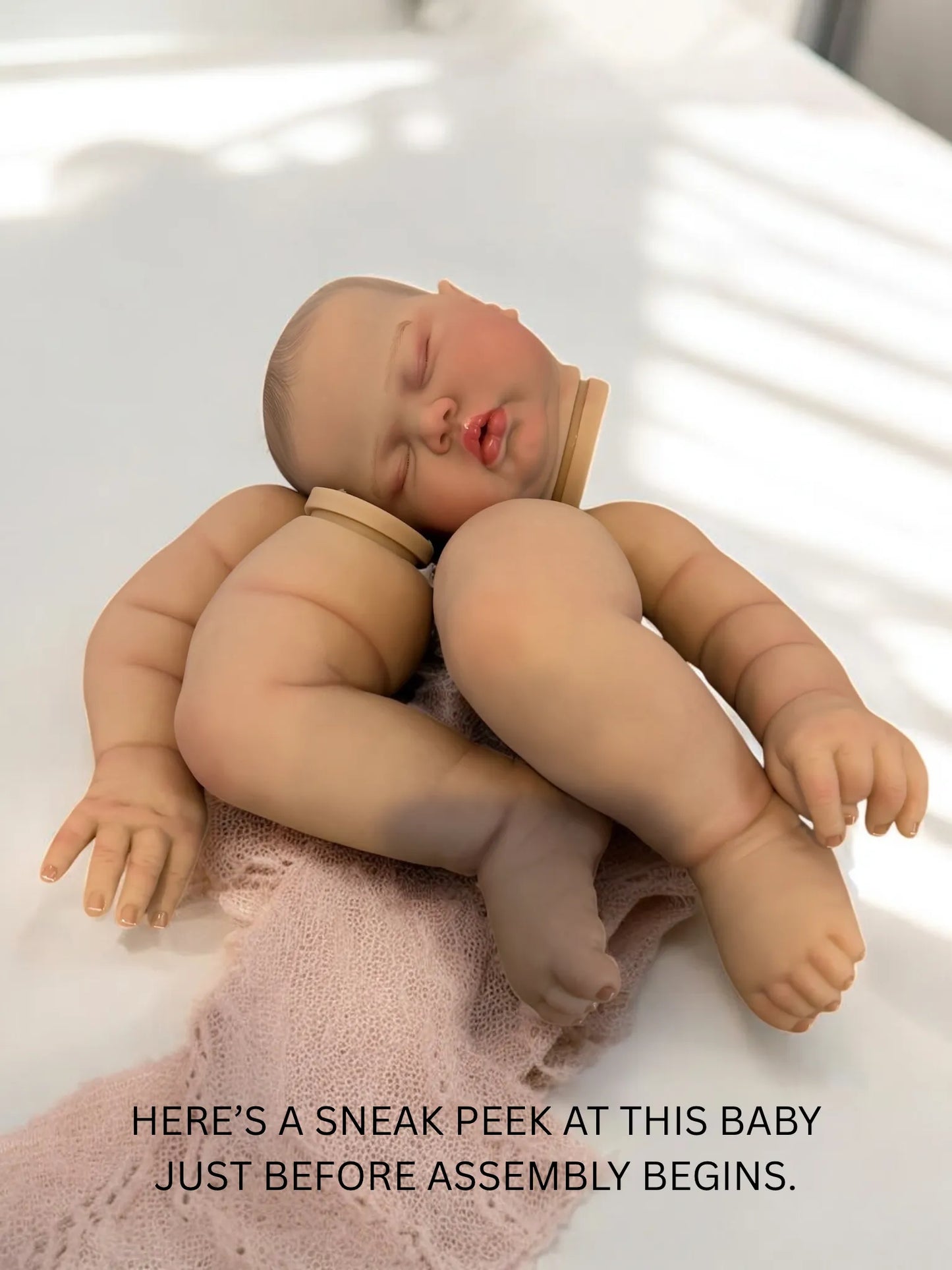 Scarlett reborn doll work in progress