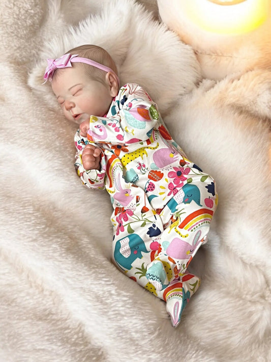 Esme Closed Eyed Reborn Doll - Ivy Reborns