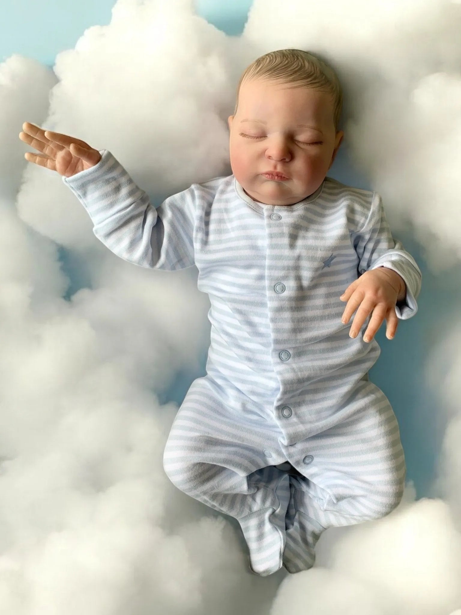 Liam Closed Eyes Reborn Doll – Realistic Baby Boy Ivy Reborns