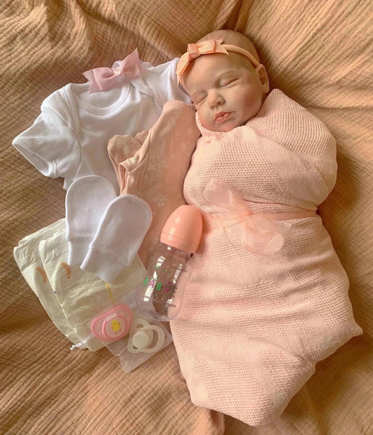 Scarlett Closed Eyed Toddler Reborn Doll - Ivy Reborns