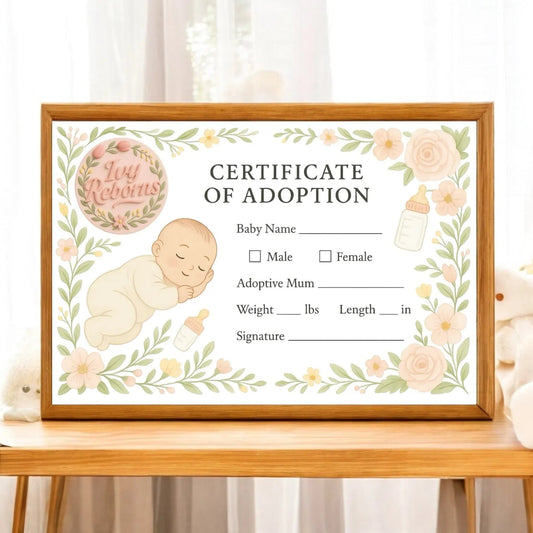 Make the Moment Official with Our Printed Reborn Adoption Certificate