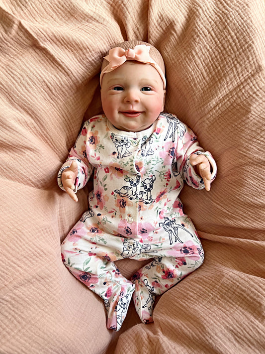 UK SELLER 19” Newborn Reborn Baby Girl Doll Polly