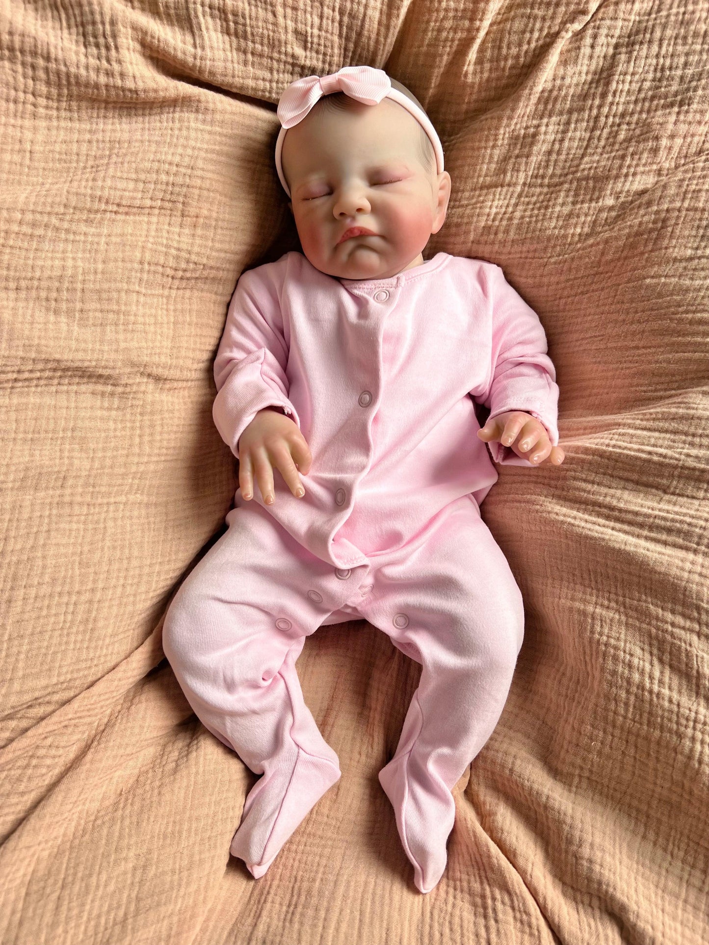 Asha Closed Eyed Reborn Doll - Ivy Reborns