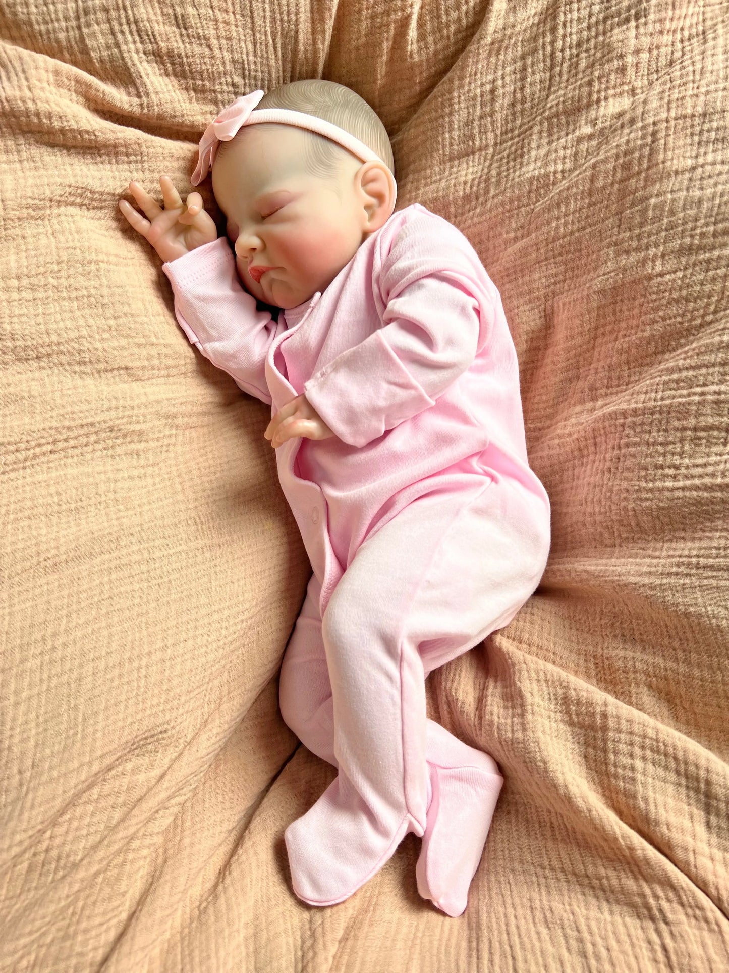 Asha Closed Eyed Reborn Doll - Ivy Reborns