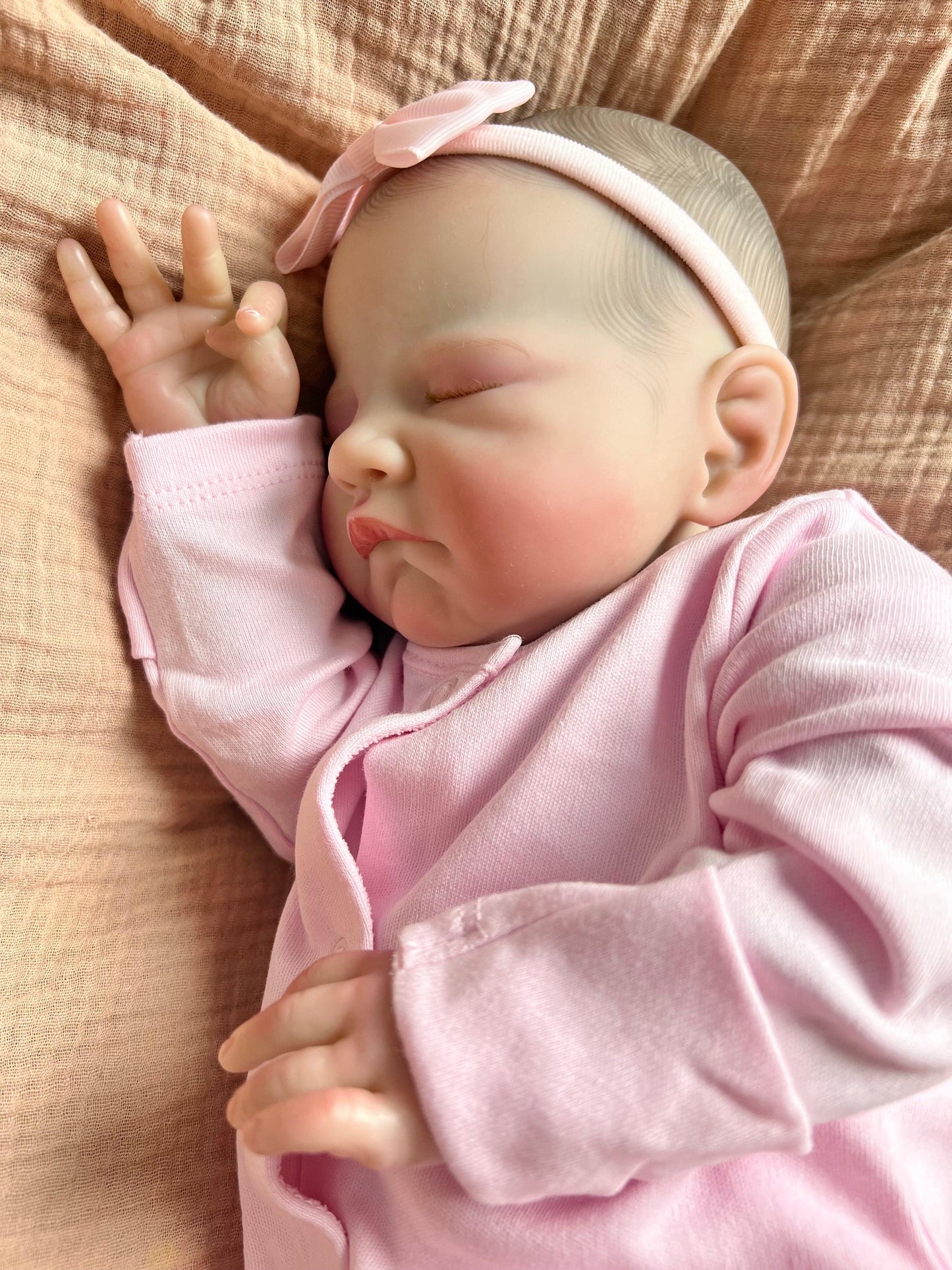 Asha Closed Eyed Reborn Doll - Ivy Reborns