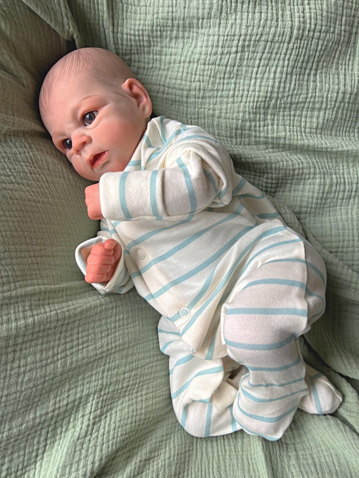 Eli Open Eyed Reborn Doll - Ivy Reborns