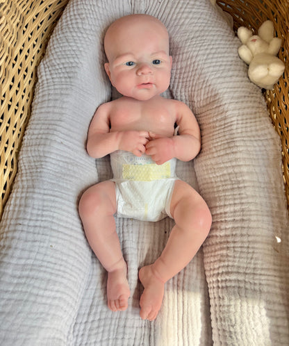Ethan – Awake Full Silicone Reborn Baby Doll Boy