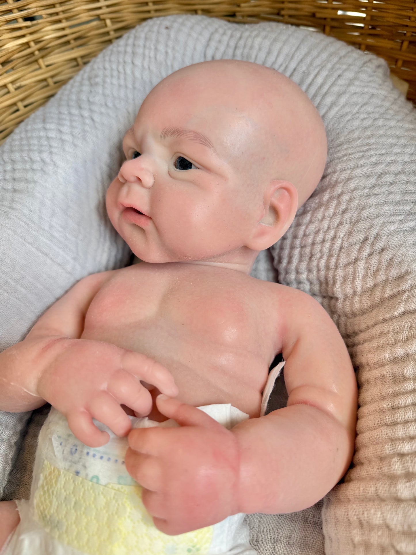 Ethan – Awake Full Silicone Reborn Baby Doll Boy