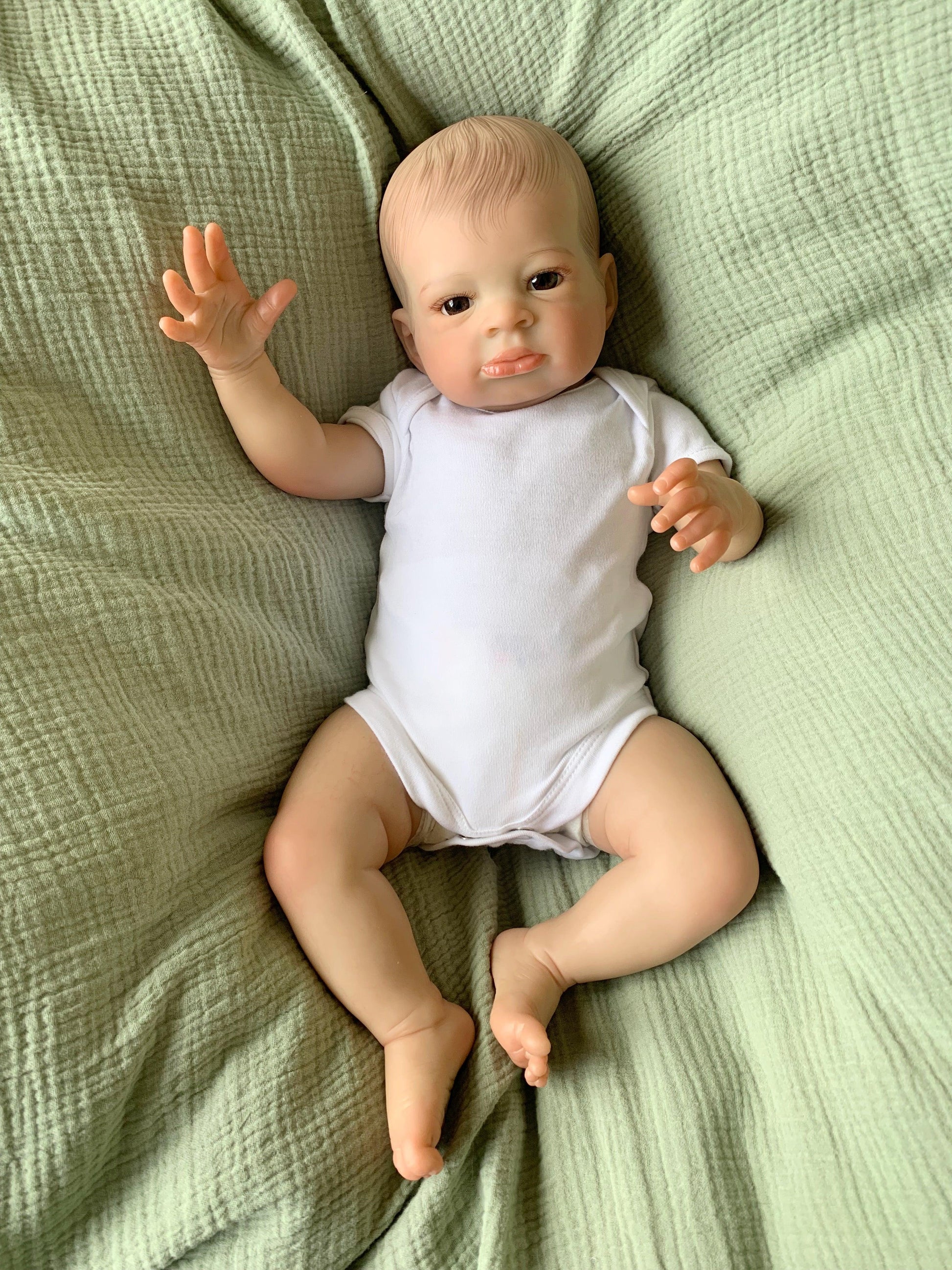 Ezra Open Eyed Reborn Doll - Ivy Reborns