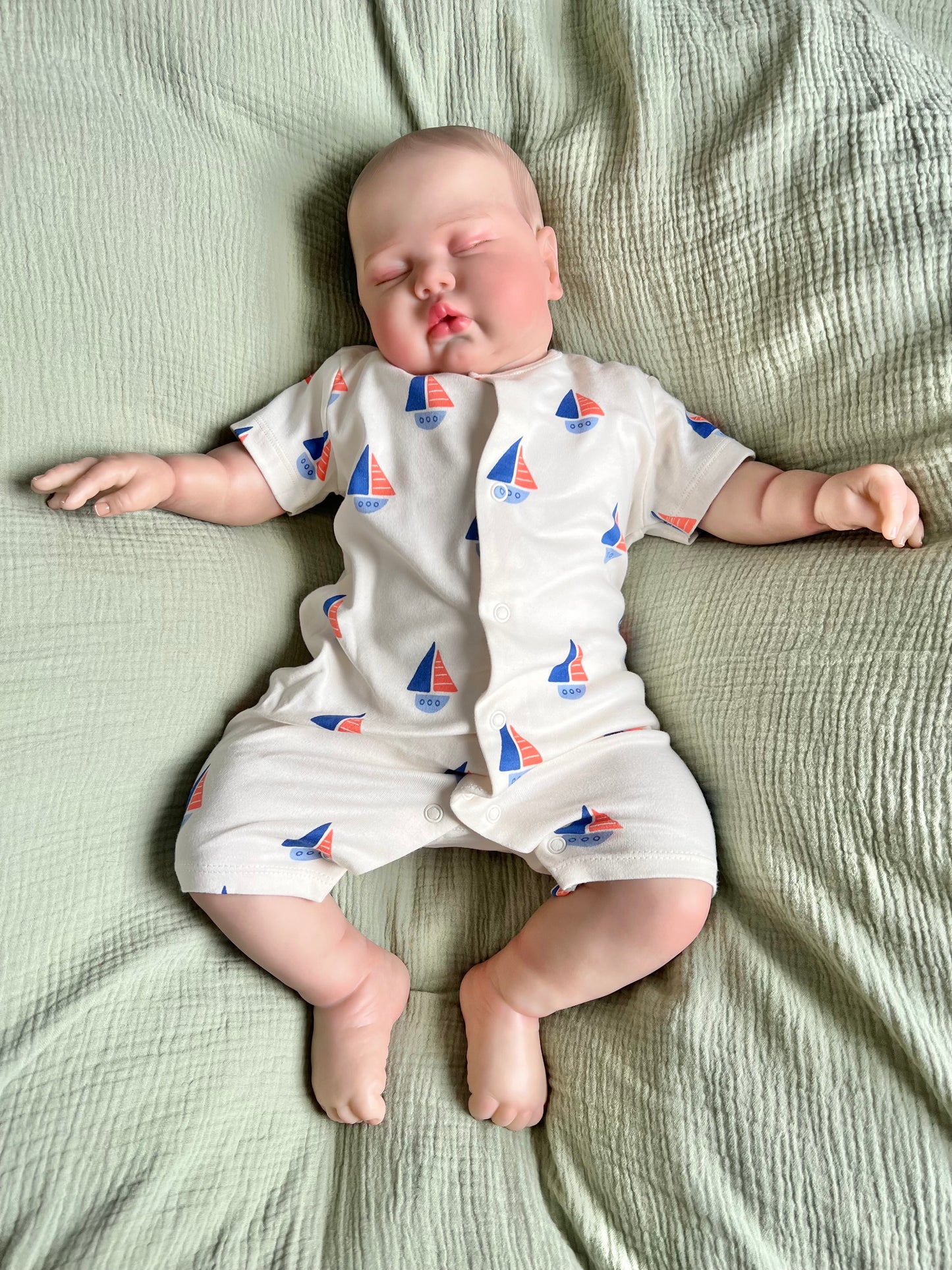 Sage Closed Eyed Toddler Reborn Doll