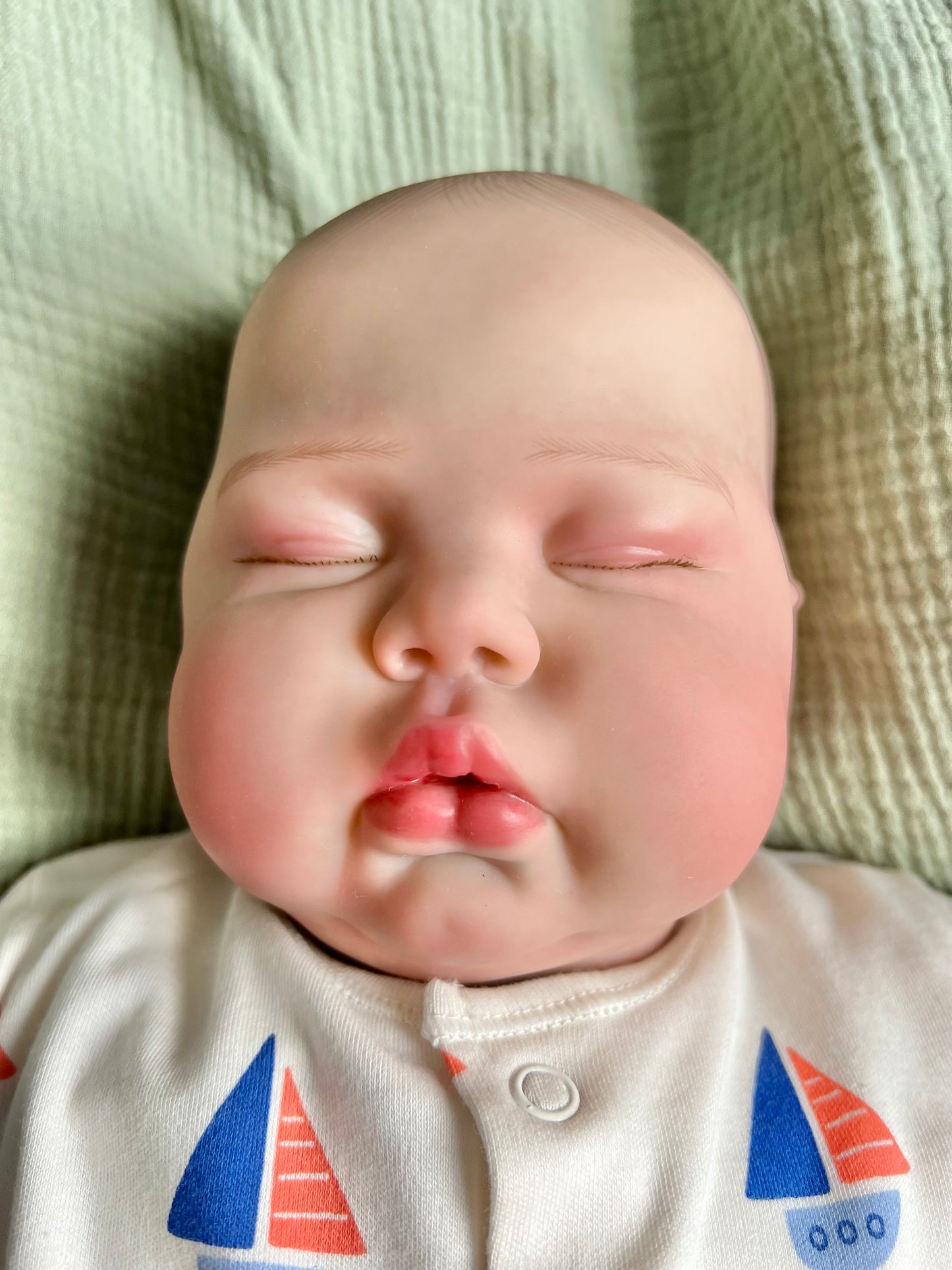 Sage Closed Eyed Toddler Reborn Doll