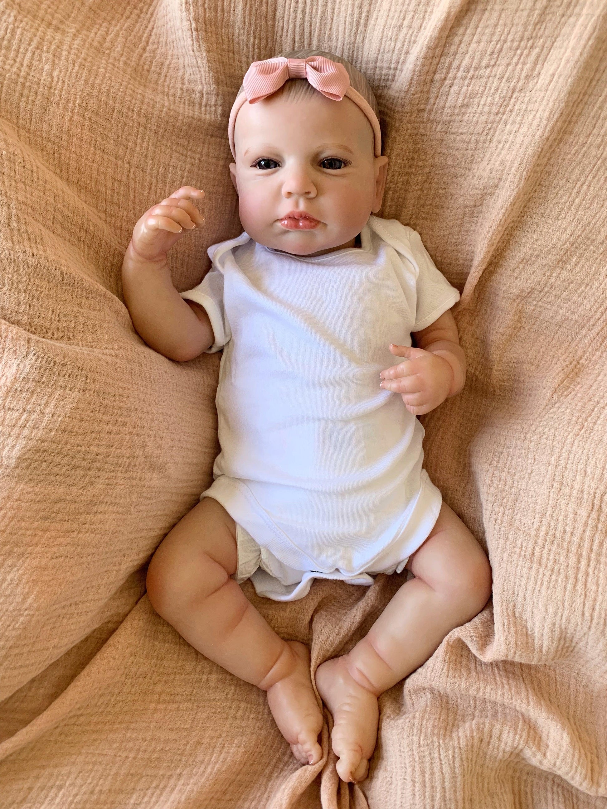 Lilly Open Eyes Reborn Doll - Ivy Reborns