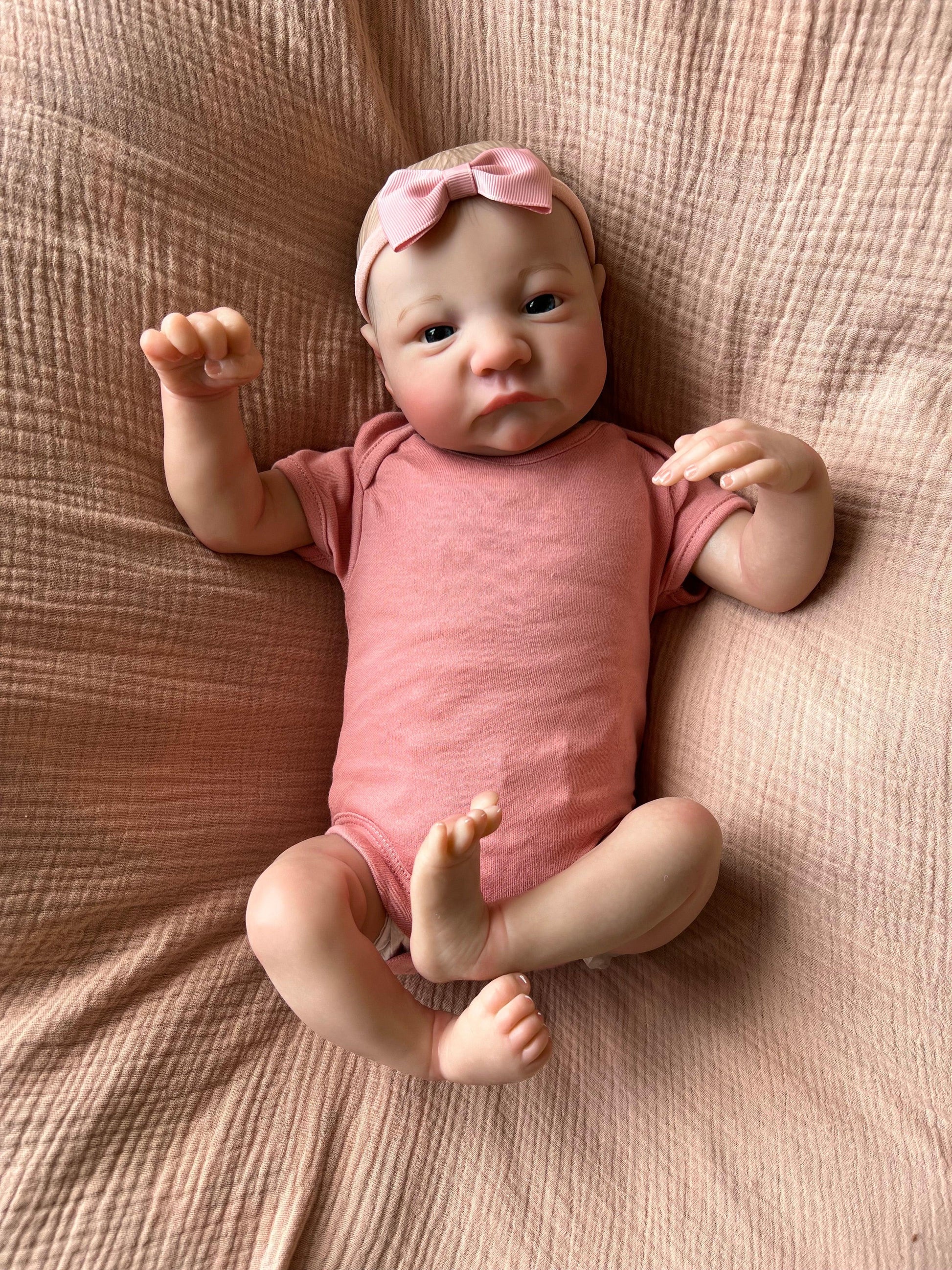 Lucy Open Eyed Reborn Doll - Ivy Reborns