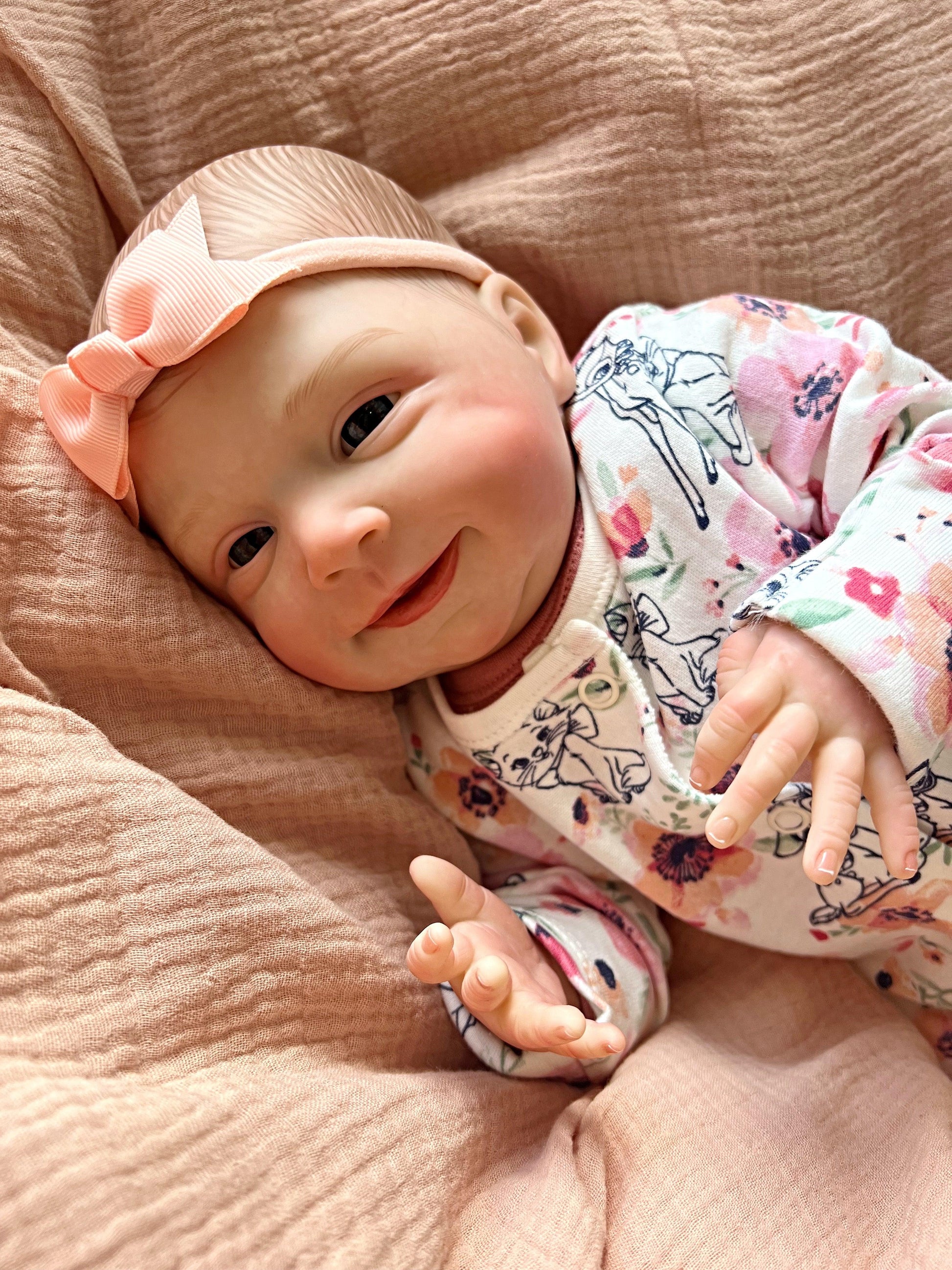 Polly Open Eyed Reborn Doll - Ivy Reborns