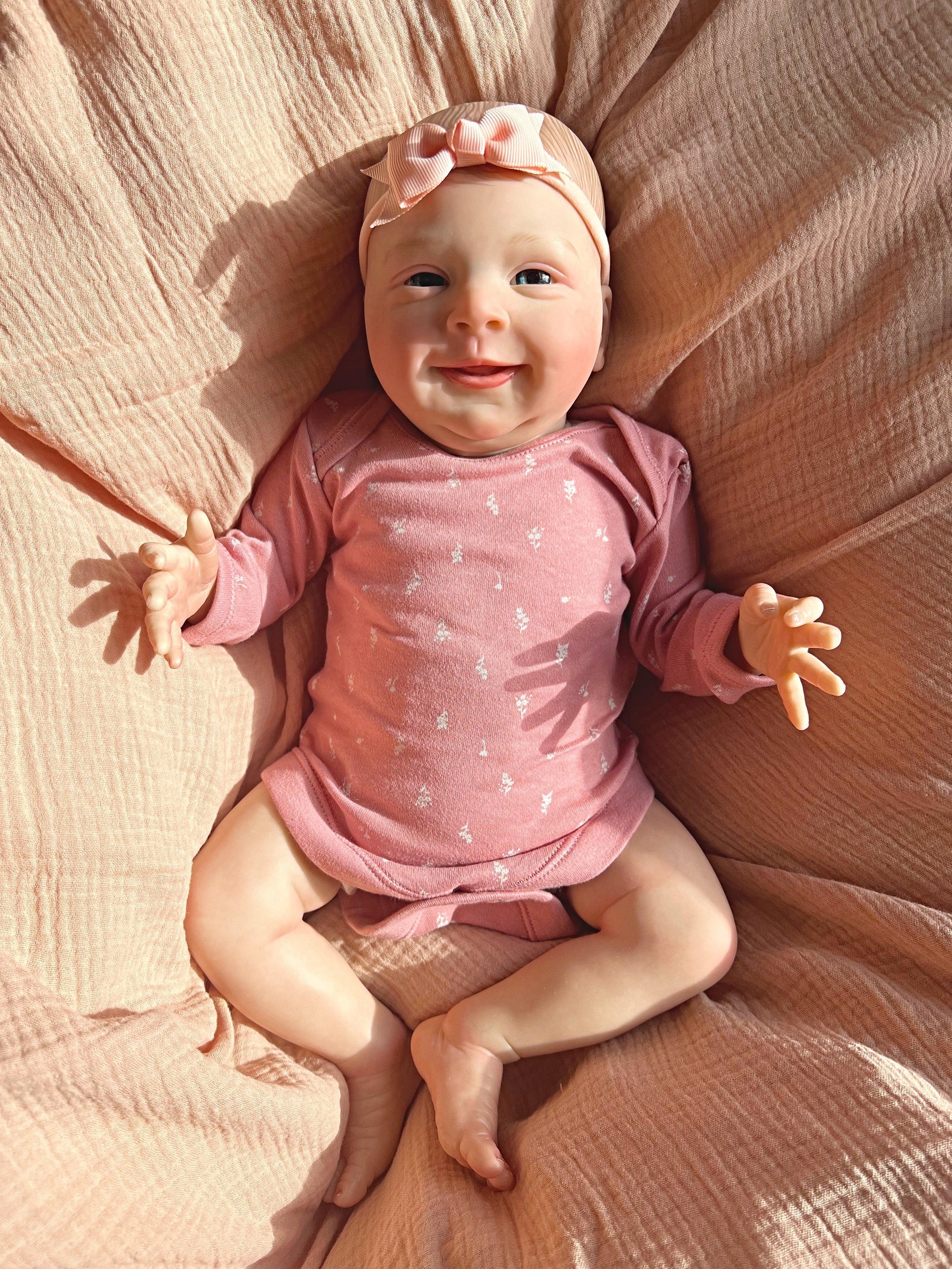 Polly Open Eyed Reborn Doll - Ivy Reborns