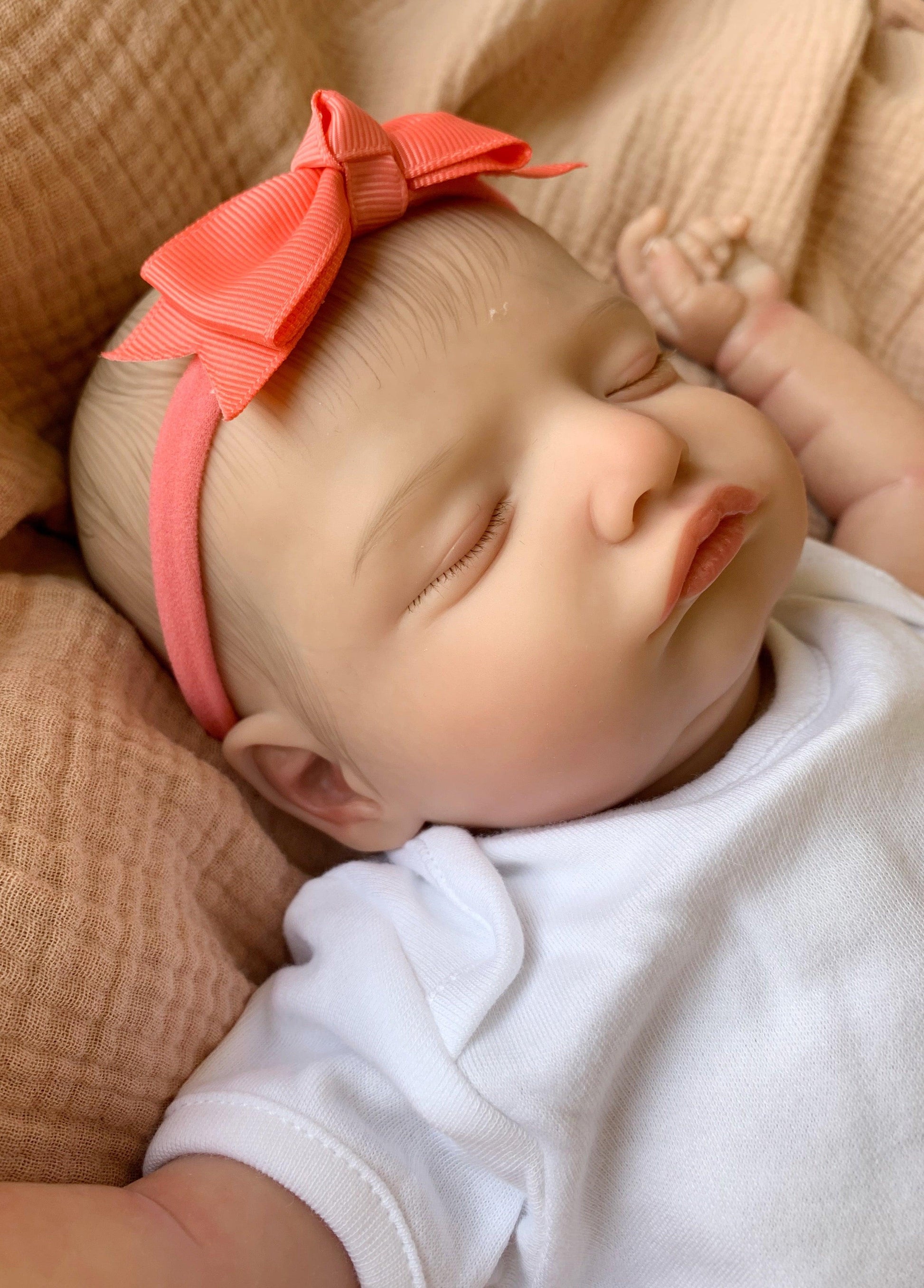 Rosie Closed Eyed Reborn Doll - Ivy Reborns