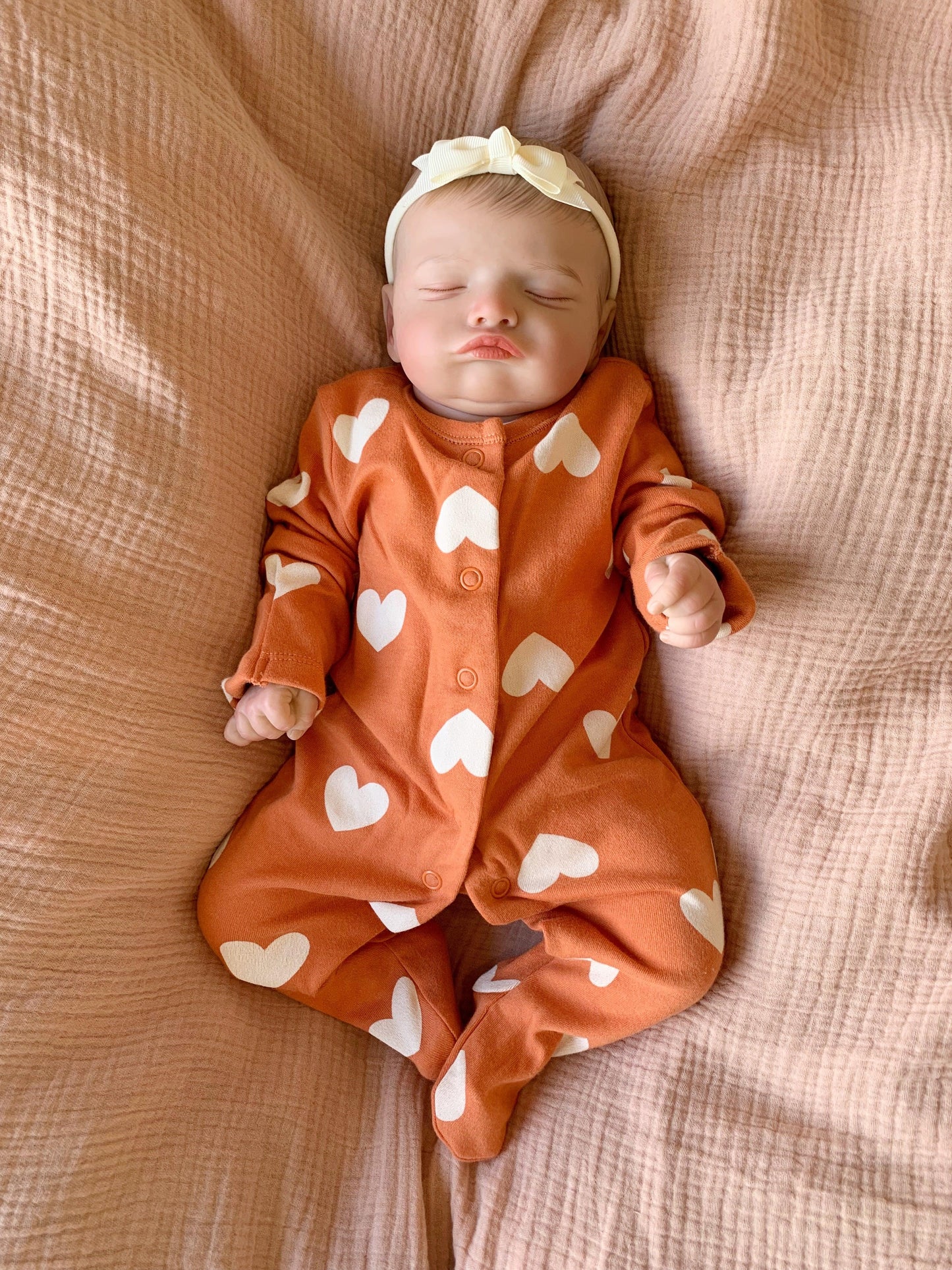 Rosie Closed Eyed Reborn Doll - Ivy Reborns