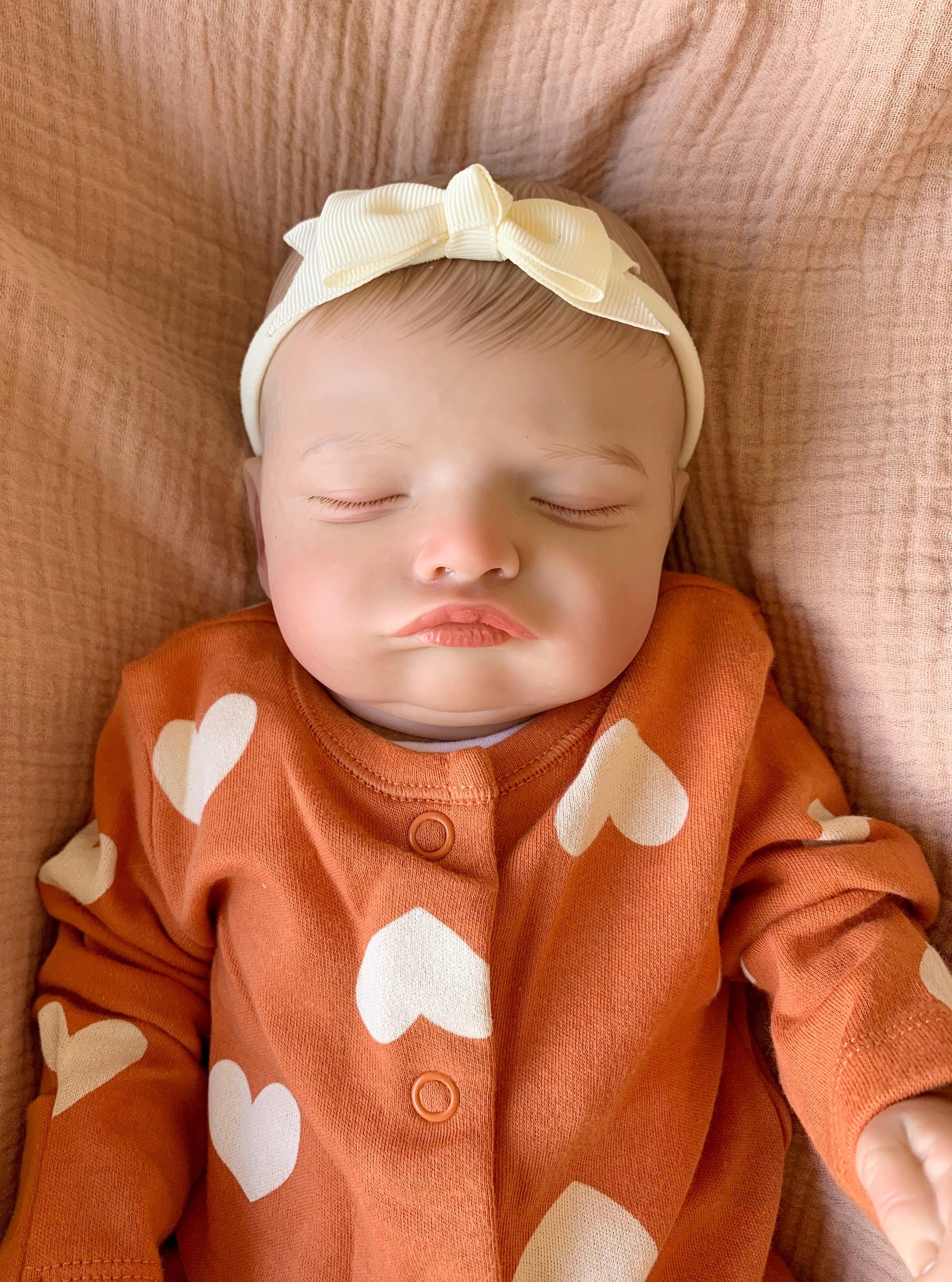 Rosie Closed Eyed Reborn Doll - Ivy Reborns