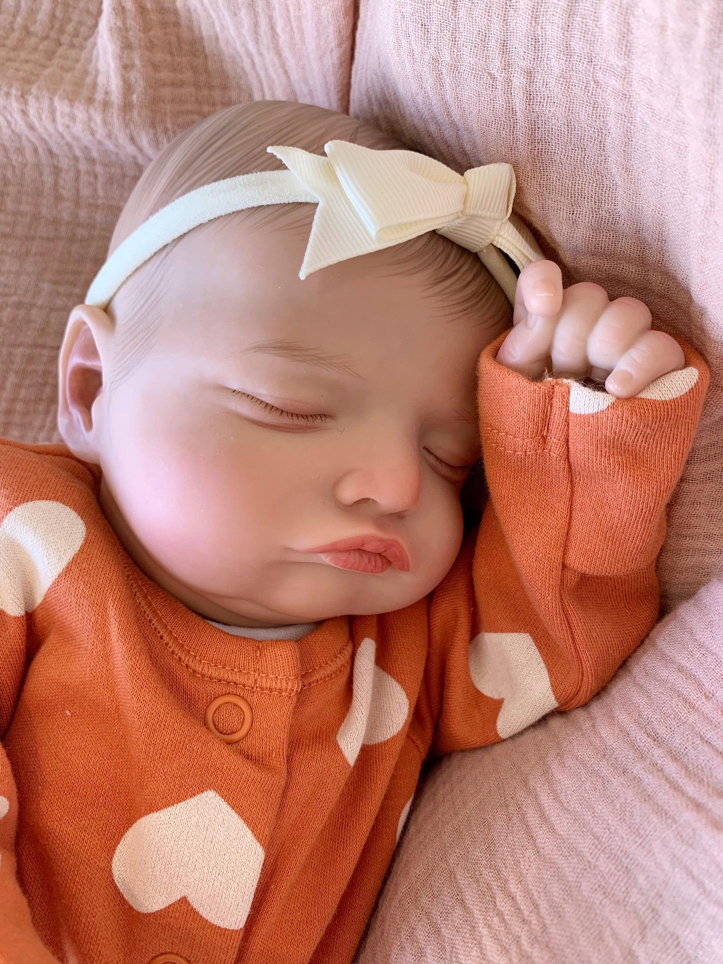 Rosie Closed Eyed Reborn Doll - Ivy Reborns