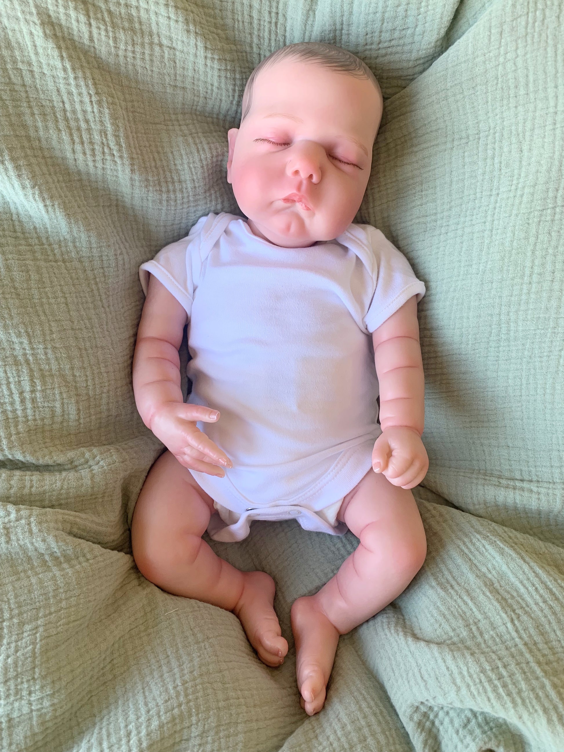 Ruben Closed Eyed Reborn Doll