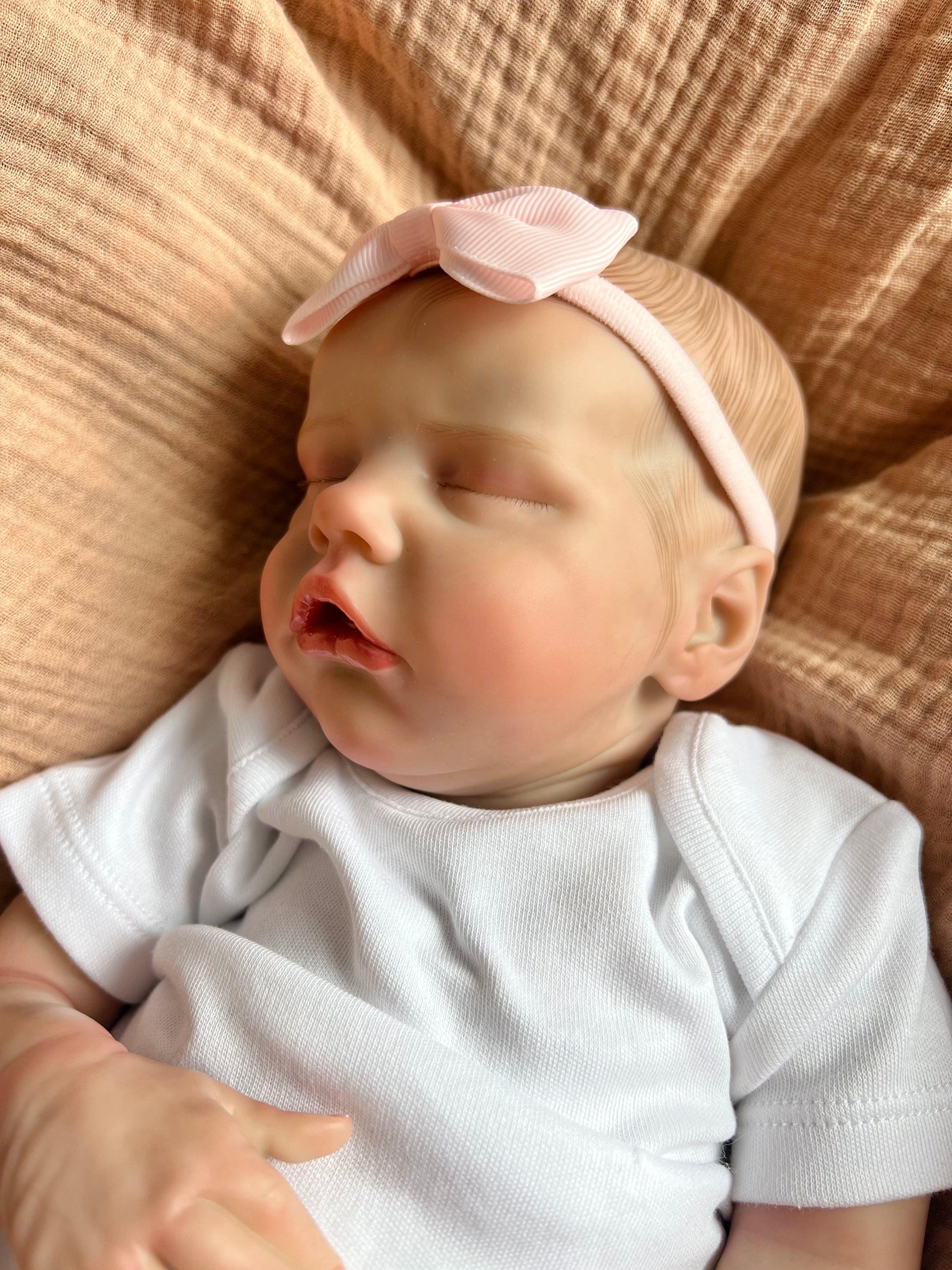 Tia Closed Eyed Reborn Doll - Ivy Reborns