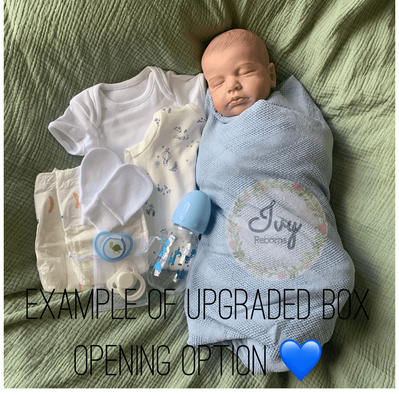 Caleb Open Eyed Toddler Reborn Doll - Ivy Reborns