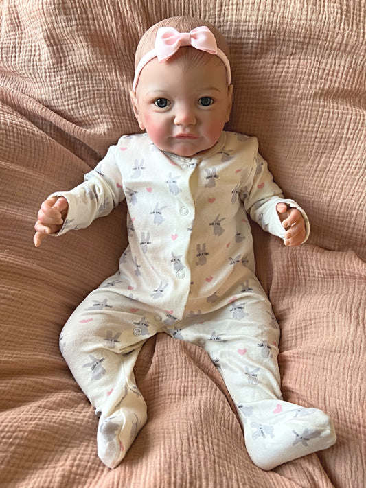 UK SELLER 22” Newborn Reborn Baby Girl Doll Tilly