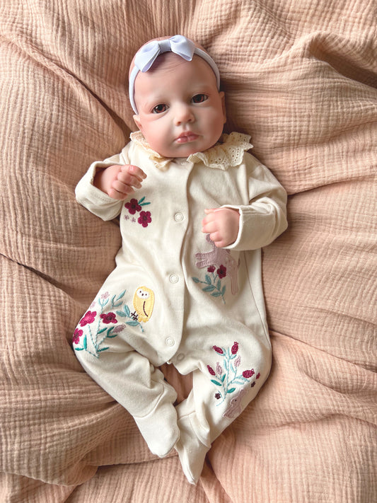 UK SELLER 20” Newborn Reborn Baby Girl Doll Leah