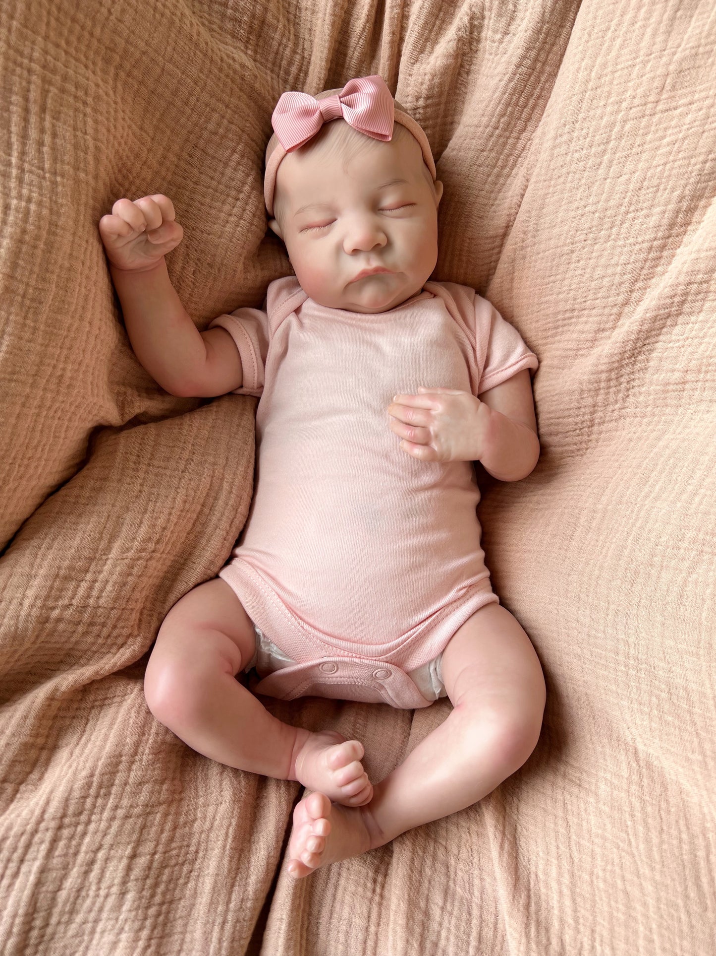 UK SELLER 19” Newborn Reborn Baby Girl Doll Lacey