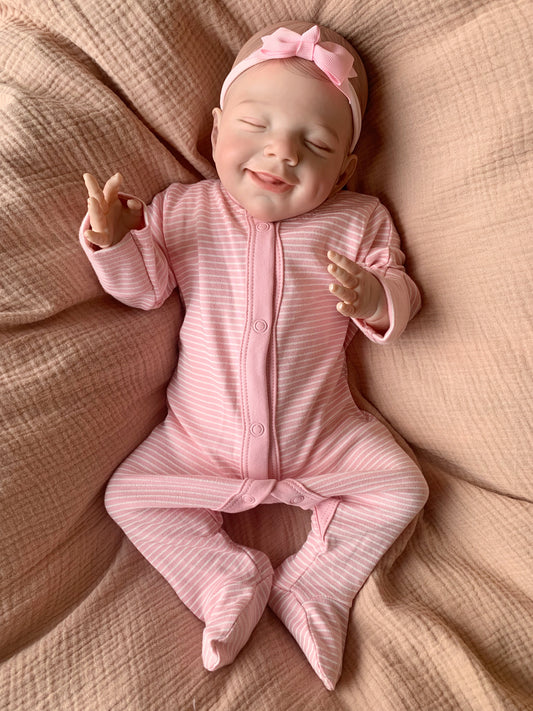 UK SELLER 20” Newborn Reborn Baby Girl Doll Amber