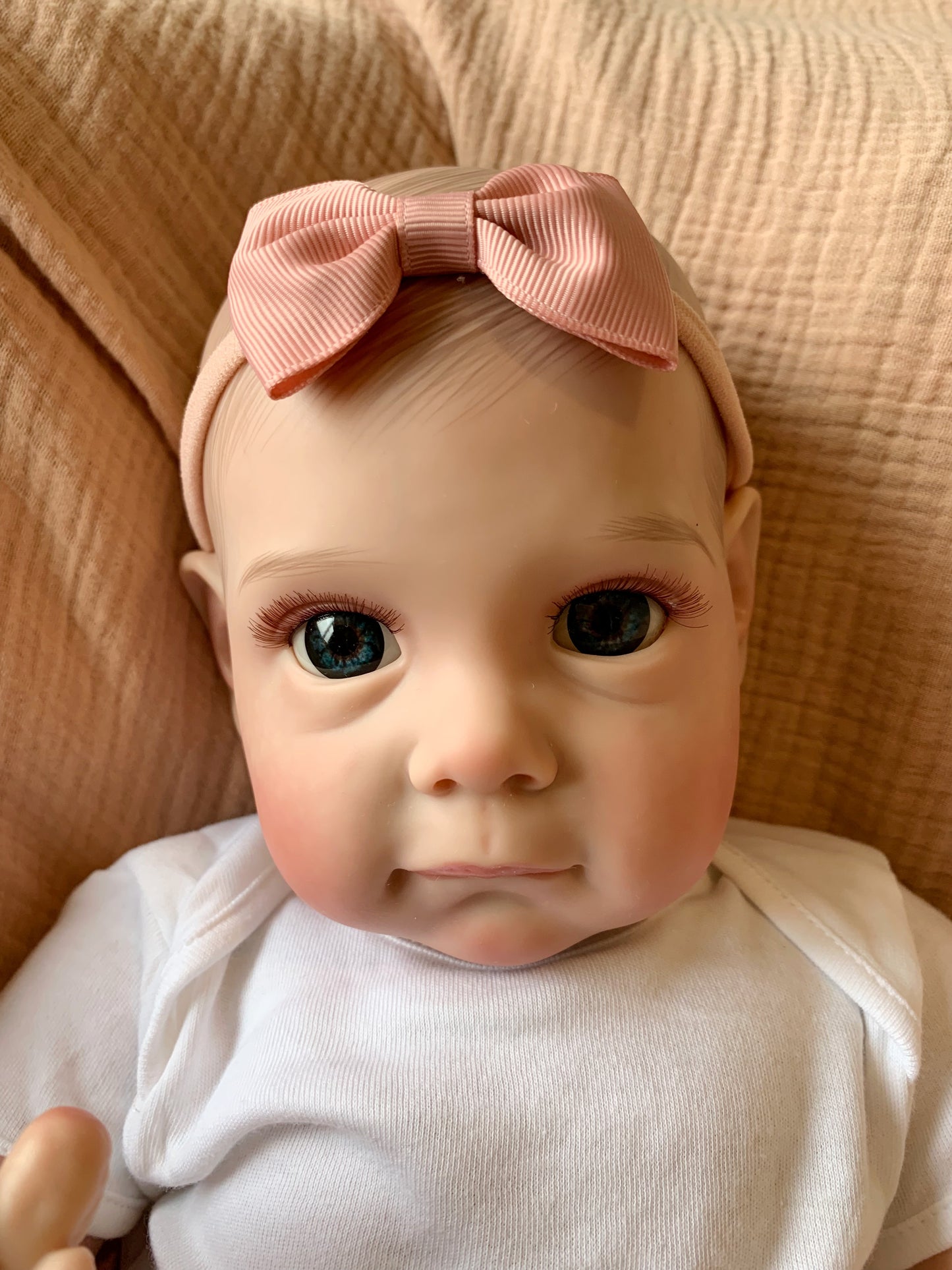 UK SELLER 22” Newborn Reborn Baby Girl Doll Maisy