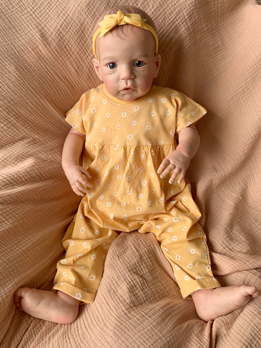 UK SELLER 26” 6 Month Size Toddler Reborn Baby Girl Doll Summer