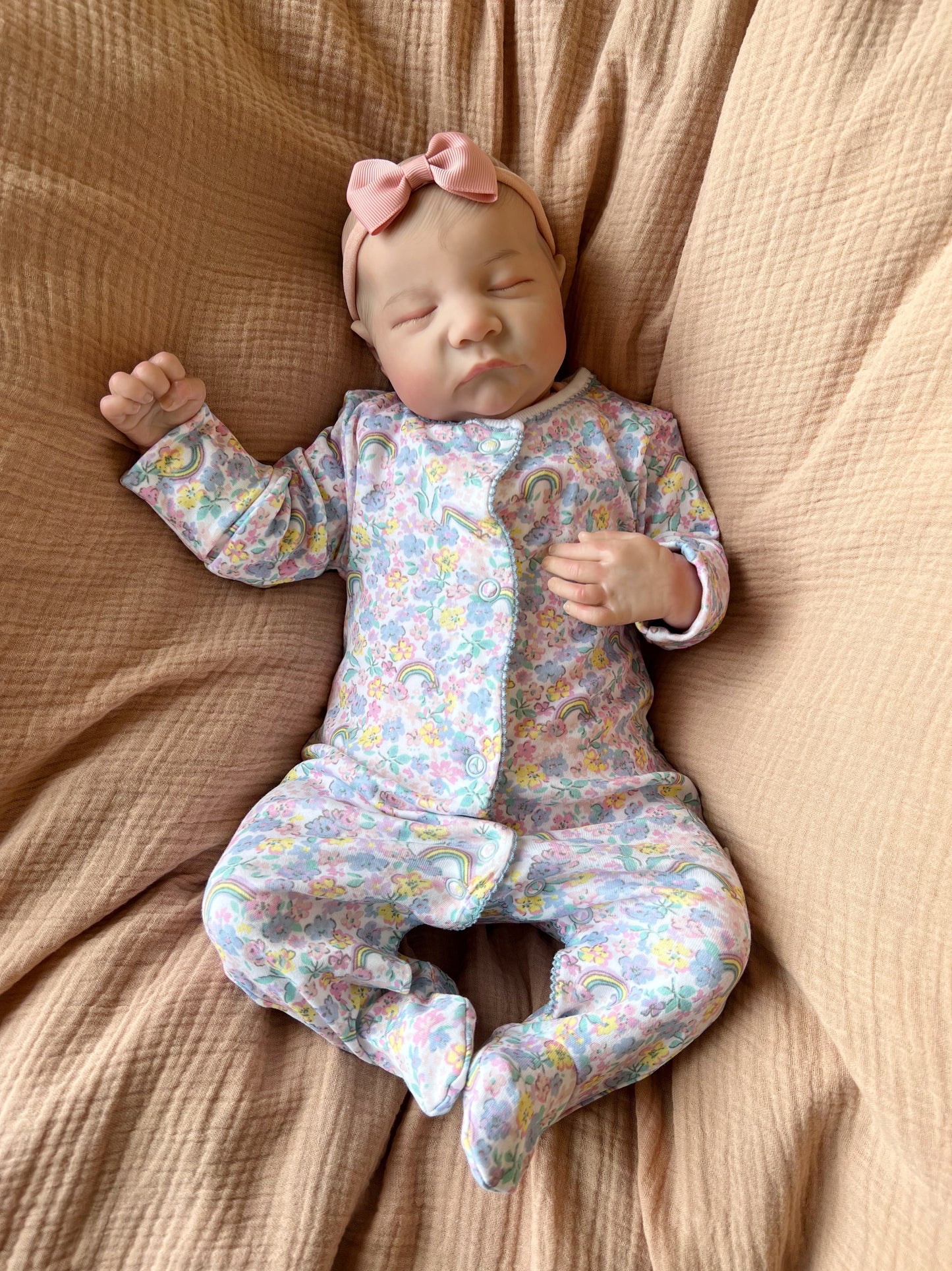 UK SELLER 19” Newborn Reborn Baby Girl Doll Lacey