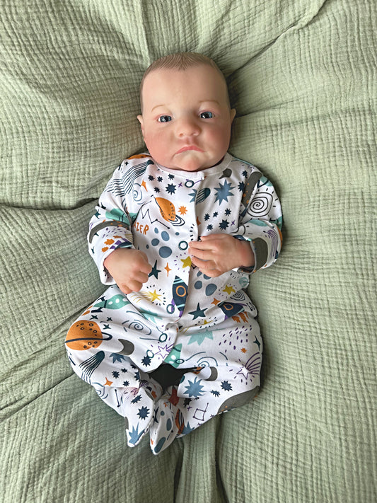 UK SELLER 19” Newborn Reborn Baby Boy Doll Luca