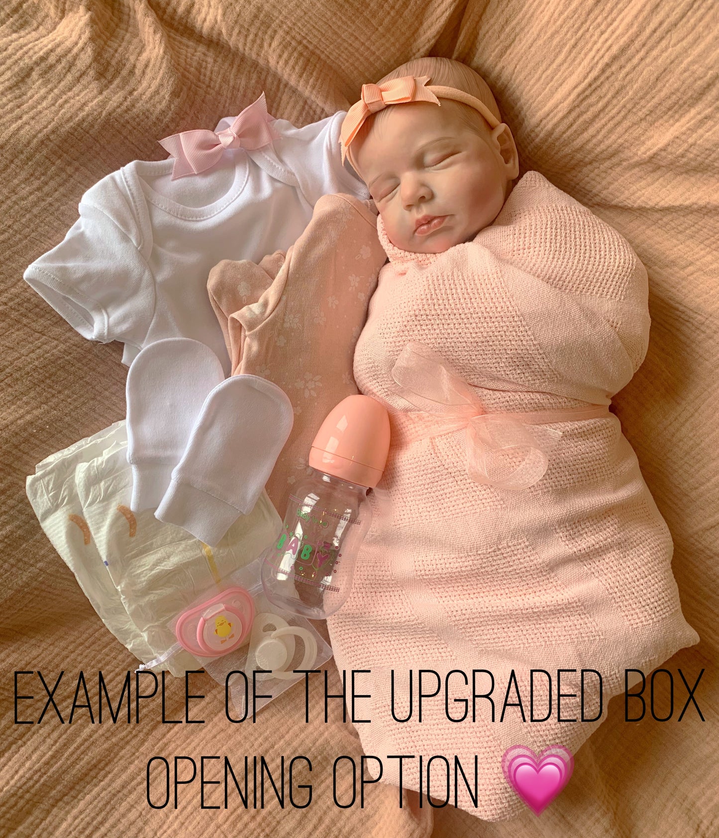 UK SELLER 19” Newborn Reborn Baby Girl Doll Betsy