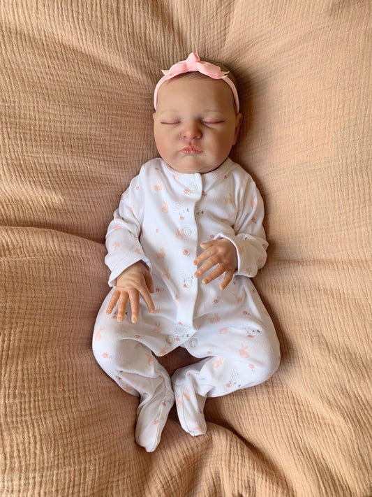 UK SELLER 21” Newborn Reborn Baby Girl Doll Luna