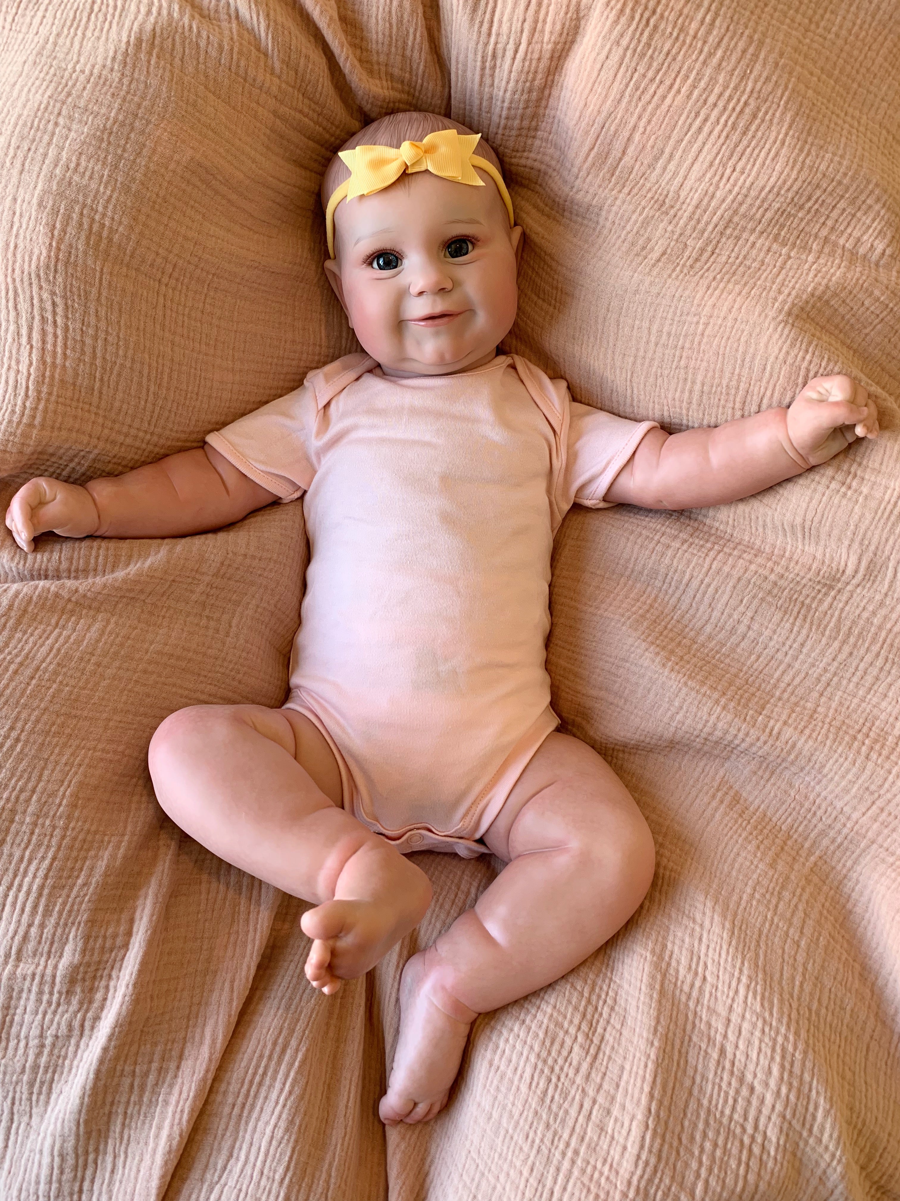 UK SELLER 24” 6 Month Size Toddler Reborn Baby Girl Doll Maddison