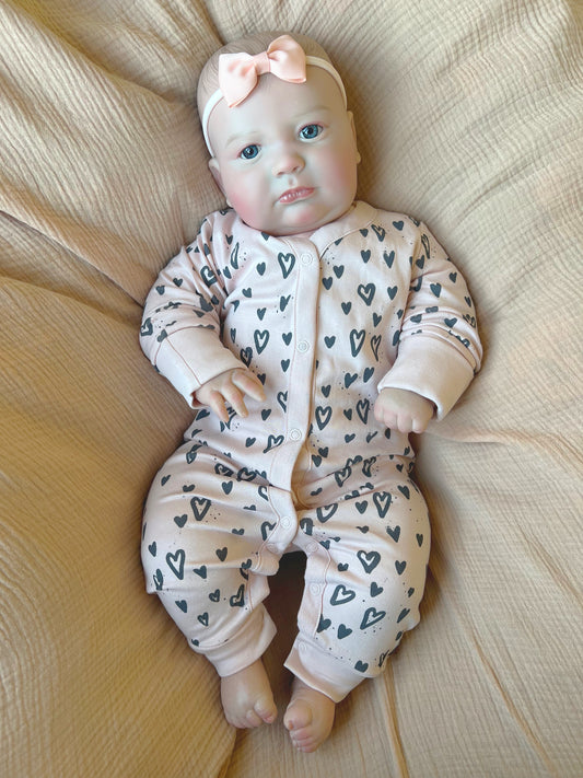 UK SELLER 23” 3 Month Size Toddler Reborn Baby Girl Doll Joy